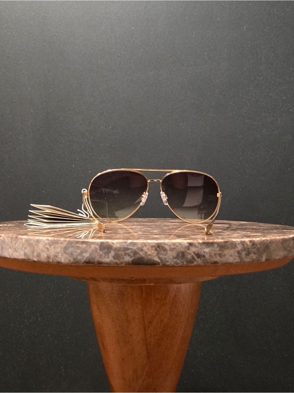 h&m | aviator | metal frame | gradient lens | gold - Picture 2 of 5